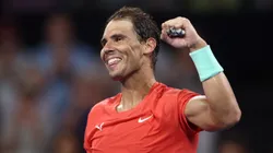 Rafael Nadal en acción.