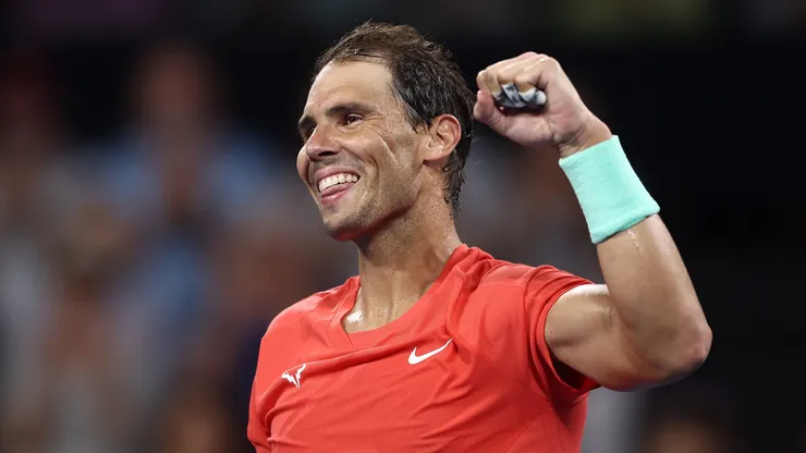 Rafael Nadal en acción.