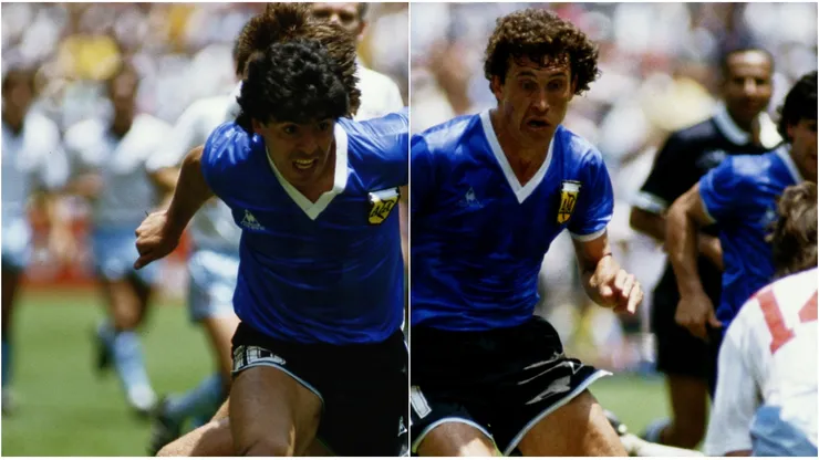 Maradona y Valdano.