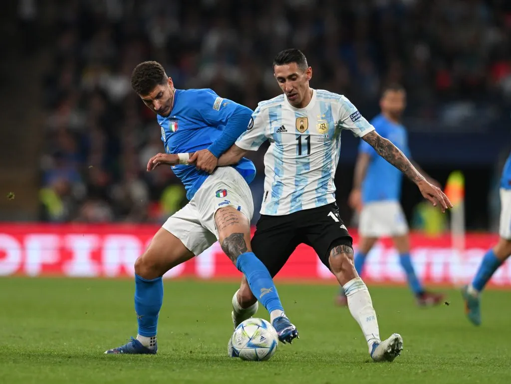 Di María marcó un golazo en la Finalissima. (Foto: Getty).