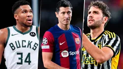 Lewandowski, Locatelli y Antetokounmpo, las figuras que jugarán en este jueves.