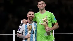 Lionel Messi y Emiliano Martínez fueron nominados para el premio FIFPRO 2023. Getty Images.