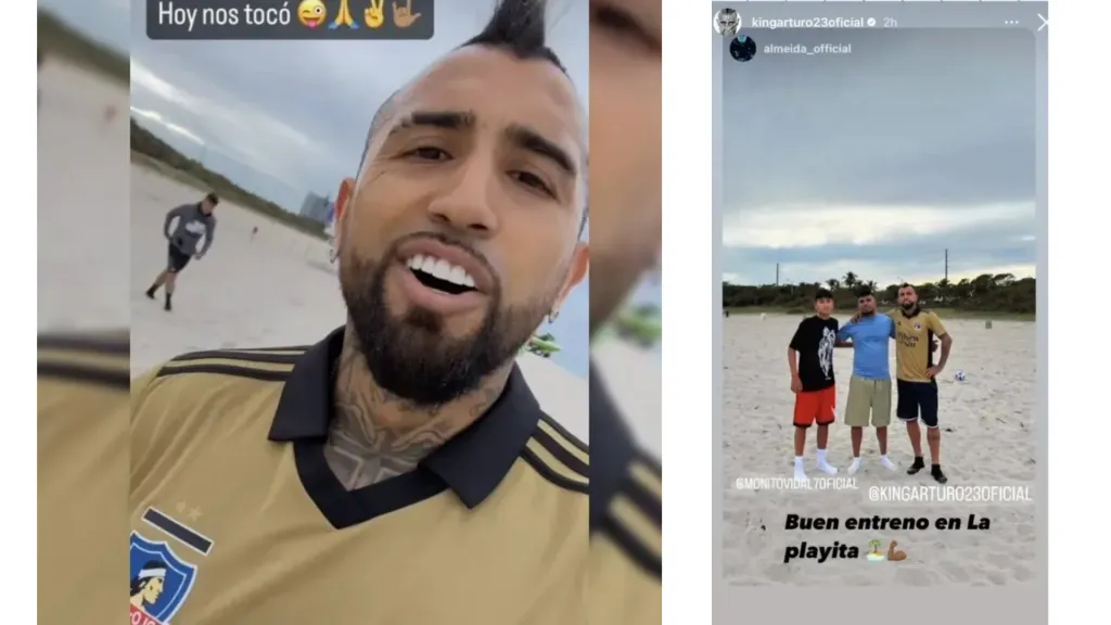 Los posteos de Vidal en Instagram con la camiseta de Colo Colo
