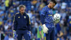 Fernando Gayoso, trabajando con Sergio Romero.