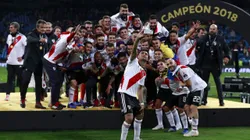 River celebra la Libertadores en el Bernabéu.