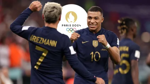 Kylian Mbappé y Antoine Griezmann serán parte de la Selección de Francia que participará del torneo de fútbol de los Juegos Olímpicos de París 2024. Getty Images.