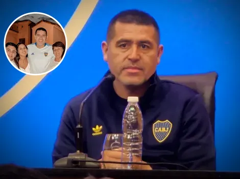 La foto íntima de Riquelme que fue furor en el festejo de Año Nuevo : "De gala"