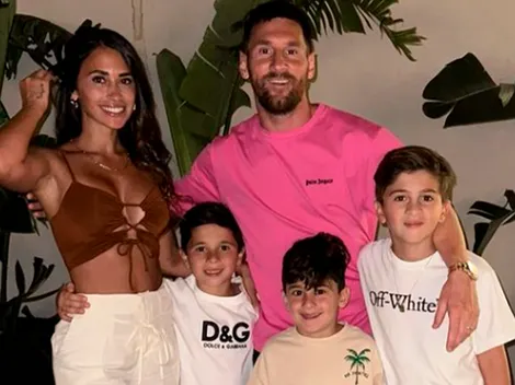 Rodeado de familia, así recibió Lionel Messi el 2024