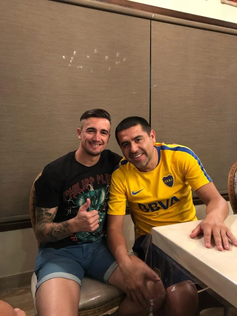 Noir y Riquelme en una reunión reciente