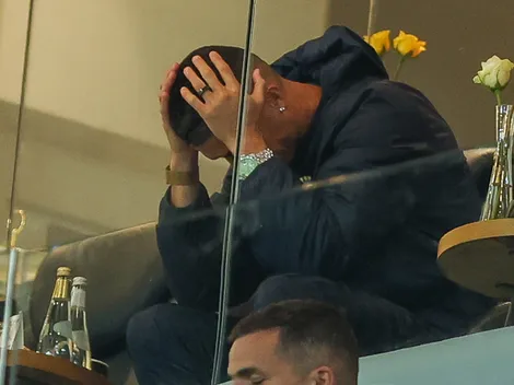 Resignado: la dolorosa reacción de Cristiano Ronaldo al empate que sufrió Al Nassr al minuto 99