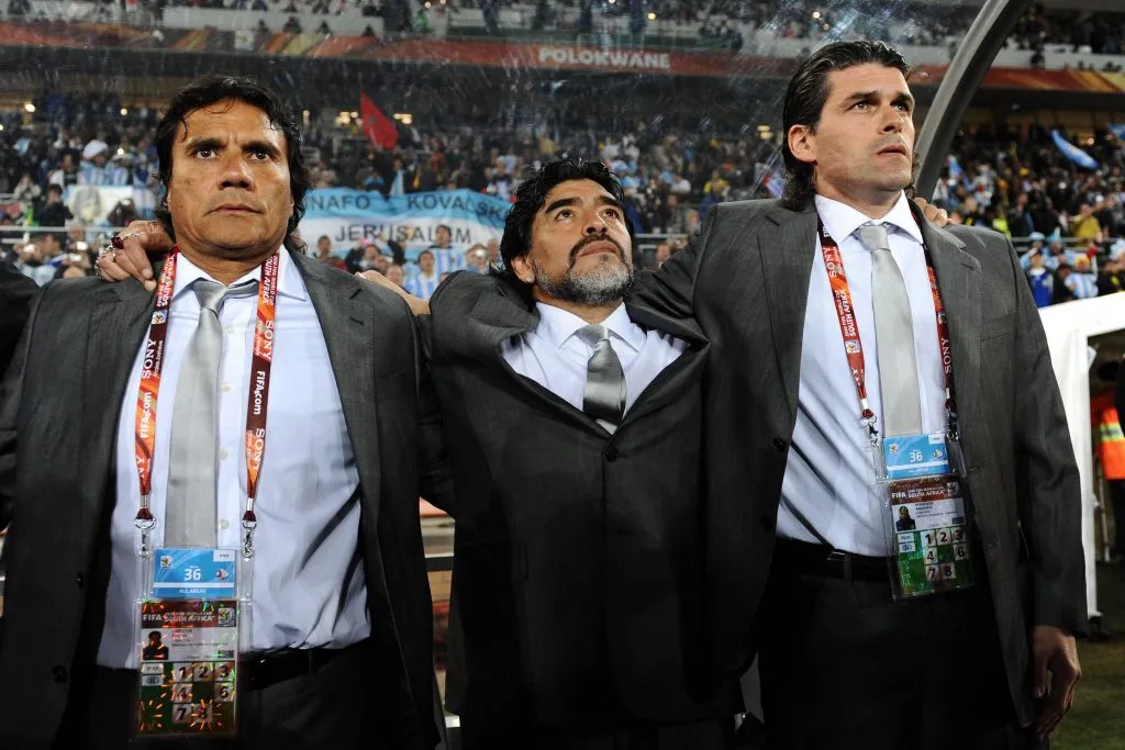 El Negro Enrique, Diego y Mancuso. (Foto: IMAGO).