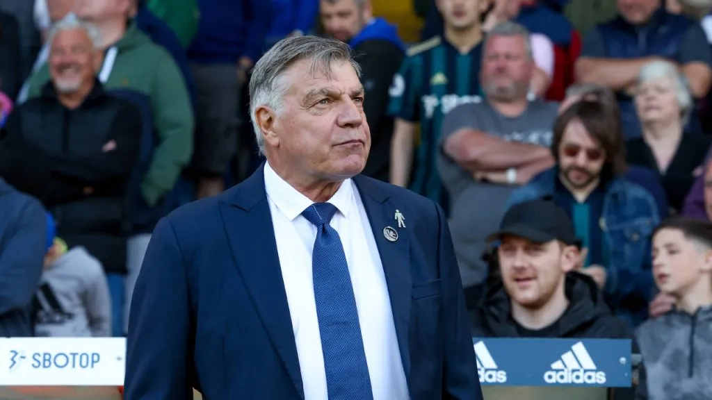 Allardyce, en su último trabajo como técnico en Leeds en mayo de 2023 (IMAGO / Pro Sports Images).