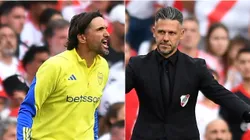 Diego Martínez y Martín Demichelis.