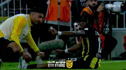 Zakaria Hawsawi se lesionó sacando un lateral.
