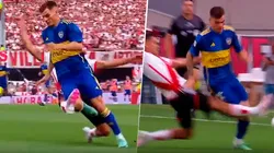 La patada de Herrera a Zenón.
