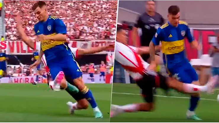 La patada de Herrera a Zenón.