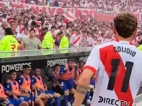 VIDEO | La reacción de Blondel cuando Colidio se acercó al banco de suplentes de Boca