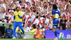 Cavani y Diego Martínez en el Superclásico