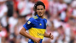 Edinson Cavani en el Superclásico.