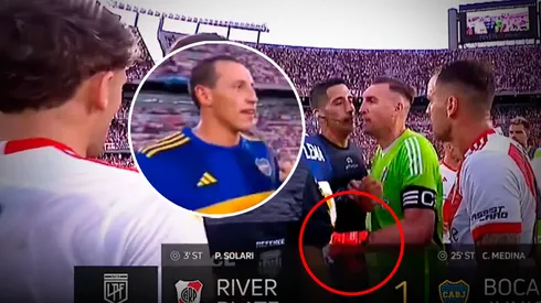 La discusión entre Lema y Armani.