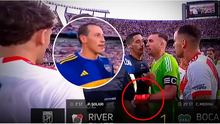 La discusión entre Lema y Armani.