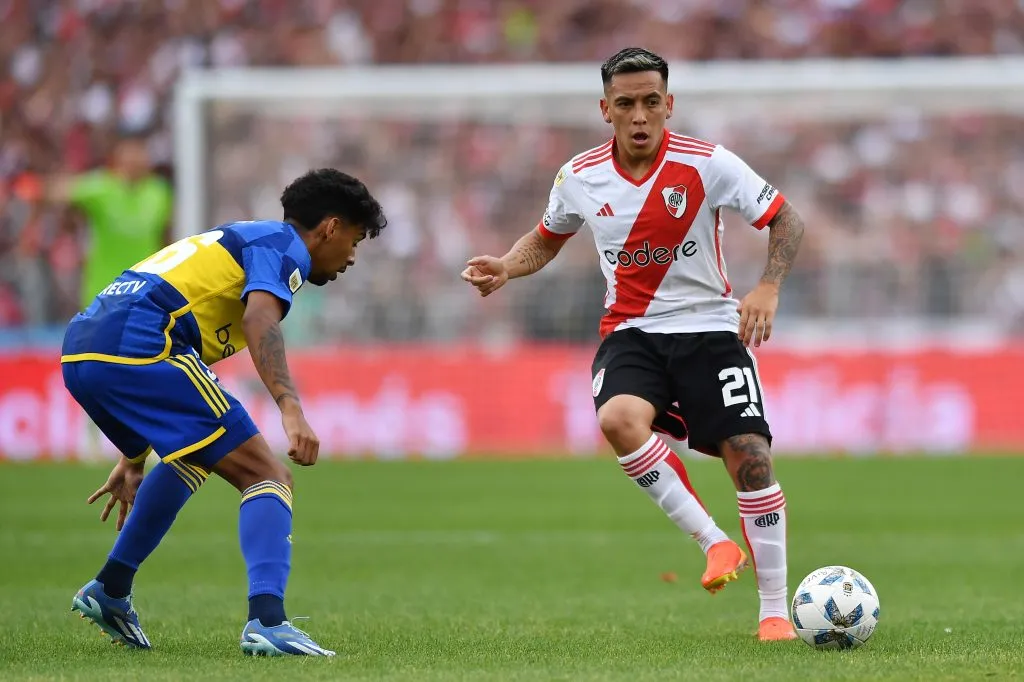 Esequiel Barco fue apuntado por los hinchas de River. (Foto: Getty).