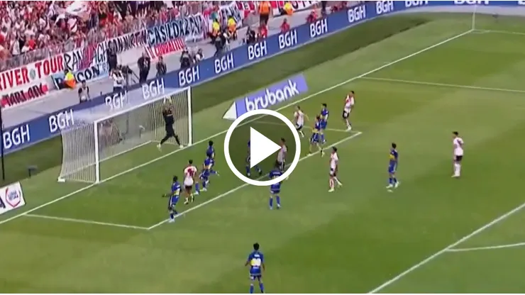 La jugada viral en el Superclásico.