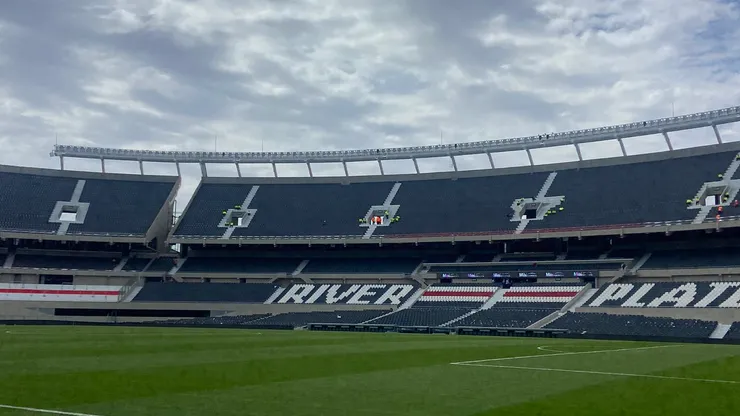 La imagen del Monumental a horas del Superclásico