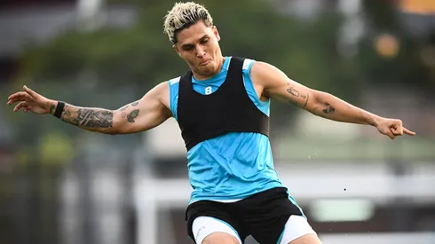 Juanfer Quintero entrenando en Racing. (Foto: Prensa Racing)