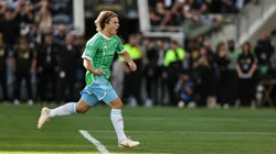 Pedro de la Vega y su primer festejo en la MLS.