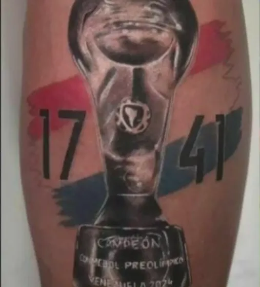 El tatuaje de Iván Leguizamón. (Foto: Doble Amarilla).