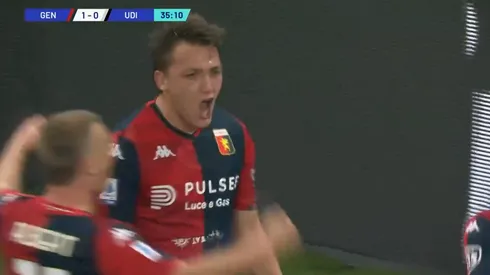 El festejo de Mateo Retegui.