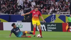 El brasileño recibió una fuerte infracción en un amistoso.