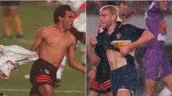 Celso Ayala y Martín Palermo.