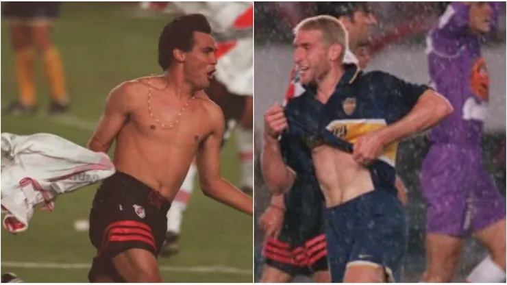 Celso Ayala y Martín Palermo.