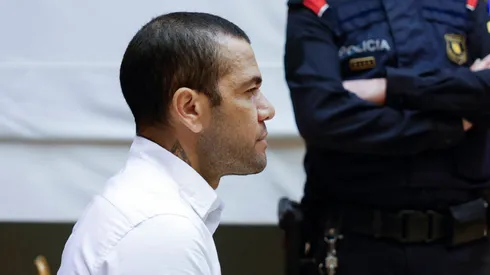 Dani Alves, durante el juicio en su contra por agresión sexual.