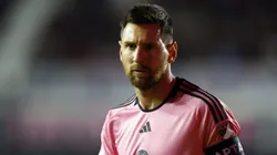 Messi celebró el triunfo de su equipo.