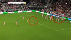 Así le defendieron un tiro libre a Messi en la MLS.