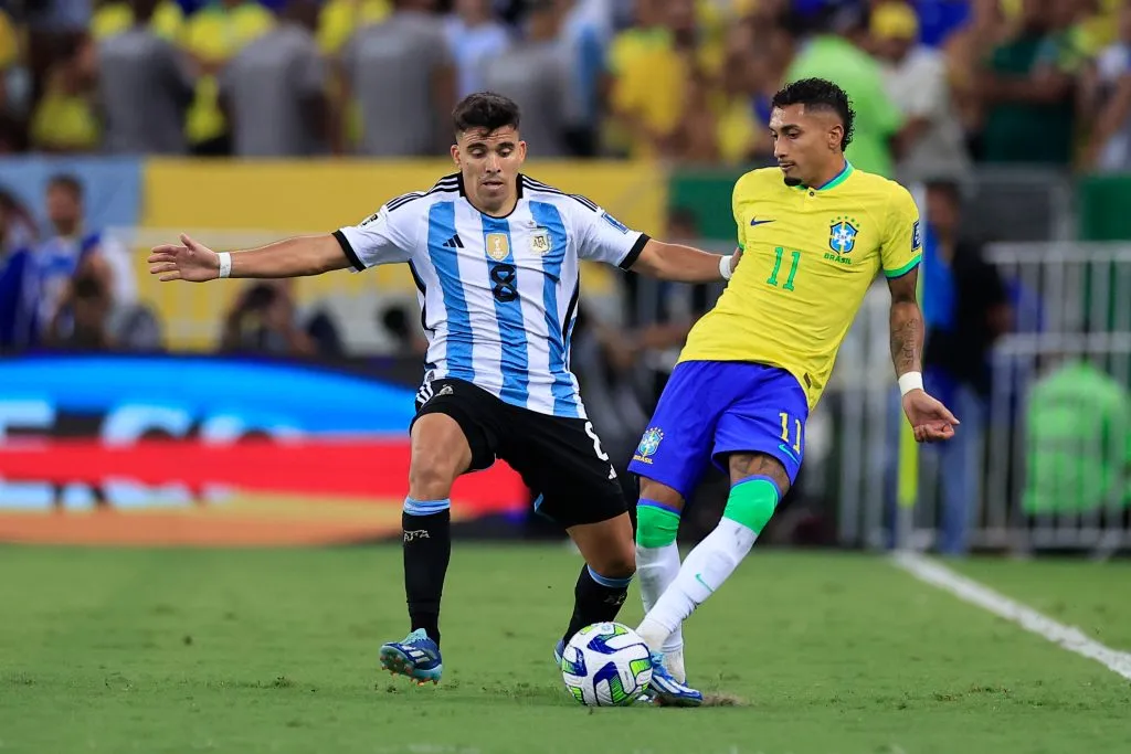 Acuña ante Brasil. (Foto: Getty)