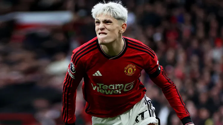 Alejandro Garnacho con el Manchester United