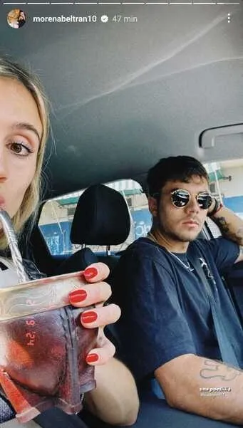 La foto de Morena Beltrán con Blondel