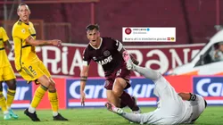 Lotti marcó el segundo del Granate ante Boca.
