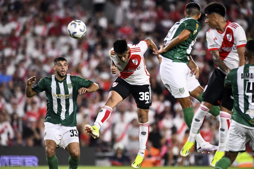 Solari marcó el empate ante Banfield sobre el final. (Foto: Getty).