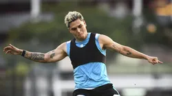 Juanfer Quintero entrenando con Racing. (Foto: Prensa Racing)