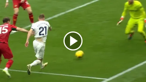 Gol de Kulusevski para Tottenham