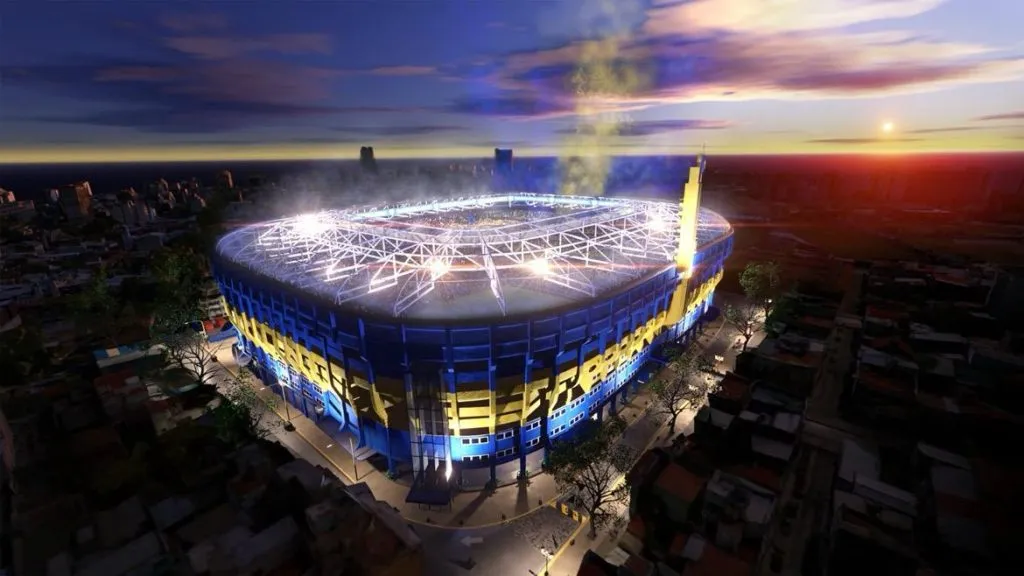 Render de La Bombonera si se reforma con el Proyecto Esloveno Plus