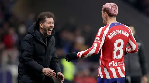 Simeone y Griezmann en Atlético de Madrid.