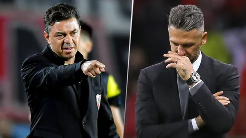 Marcelo Gallardo y Martín Demichelis dirigieron a River este año.