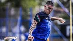 Centurión, durante un trabajo en una práctica (Getty Images).