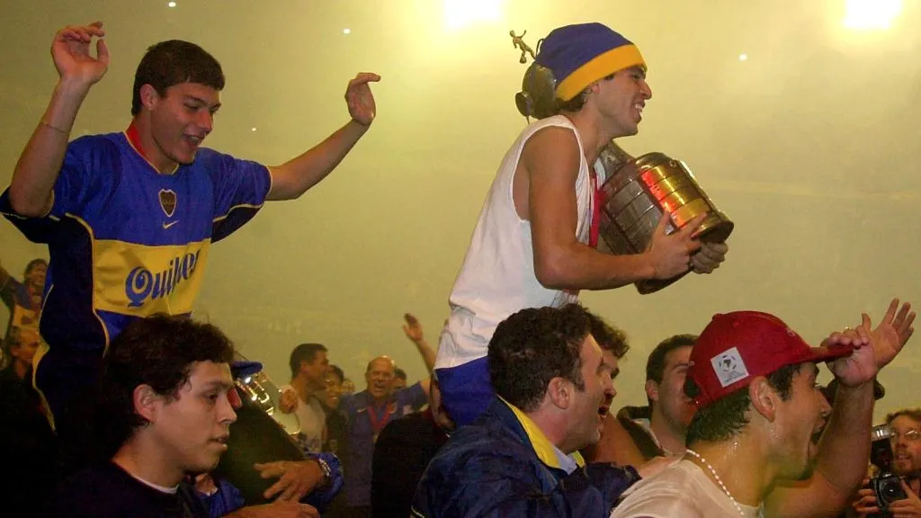 Boca, con una de sus seis Copas Libertadores.